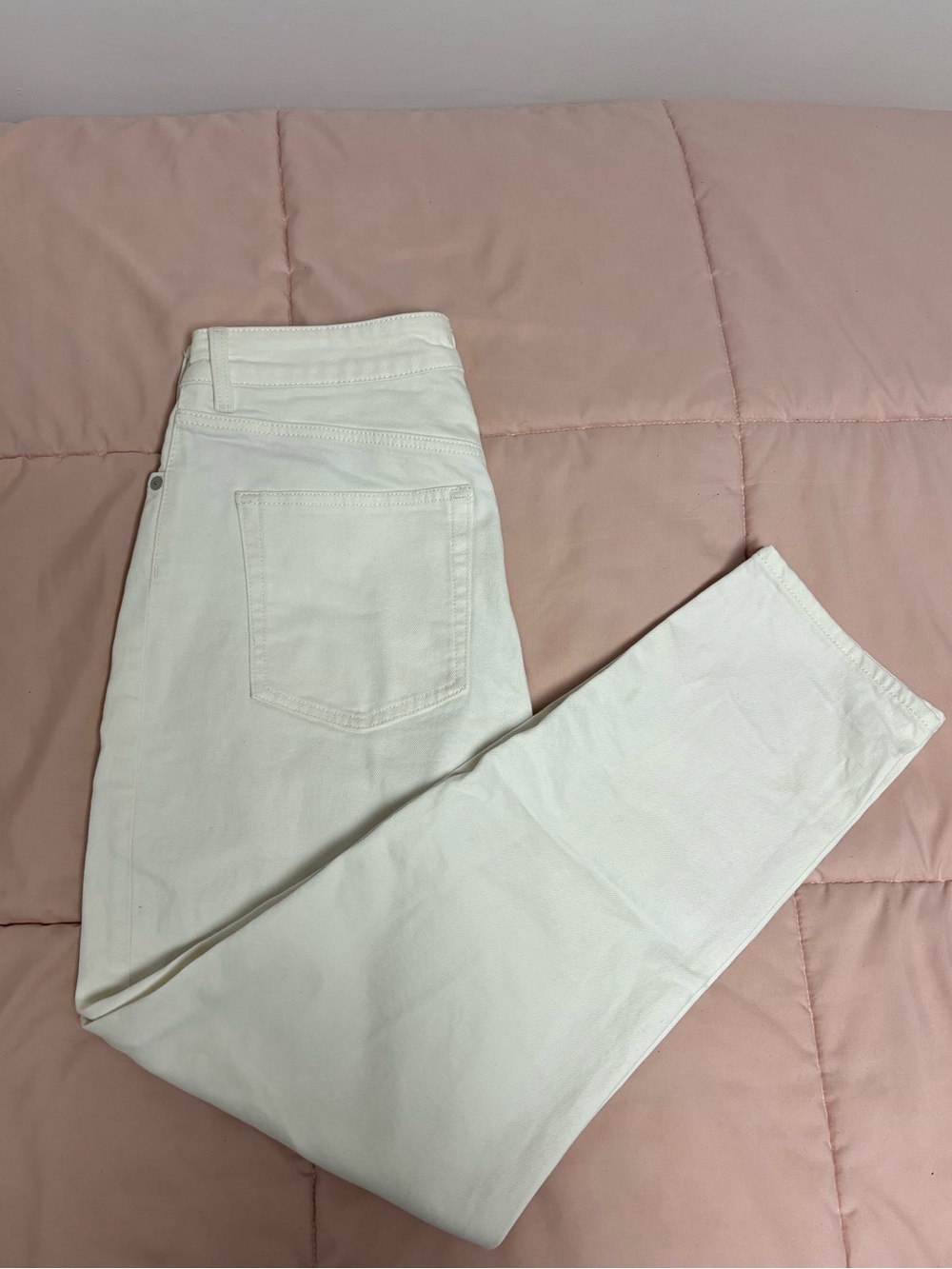 Women's Classic High-Rise White Jeans